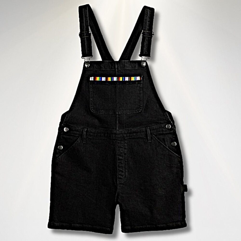 Sonoma Community Adult Unisex Short Overalls–Casual Denim Summer Outfit–Size S